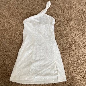 SuperDown white sparkle dress